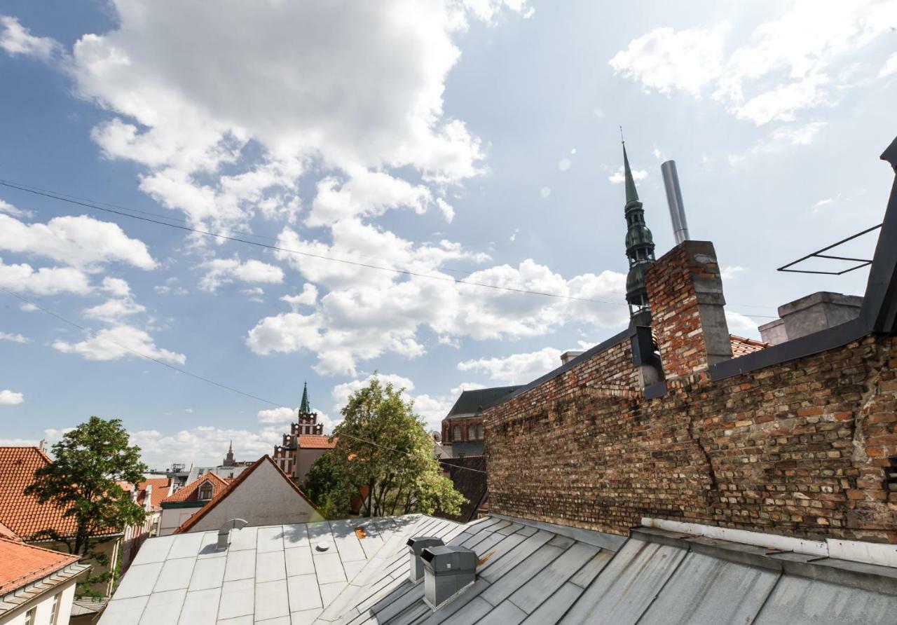 Cozy Studio Mansard Riga Old Town Aptartment, Ac Luaran gambar